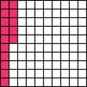 Pink Base Ten Squares 15:100