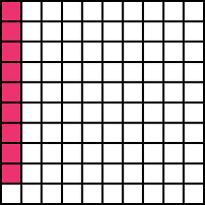 Pink Base Ten Squares 9:100