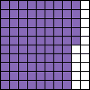 Violet Base Ten Squares 85:100