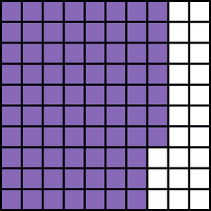 Violet Base Ten Squares 77:100