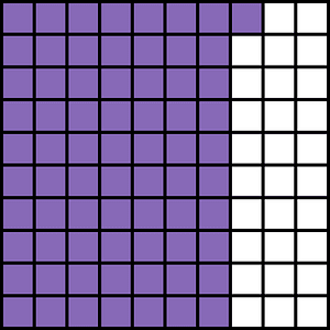 Violet Base Ten Squares 71:100