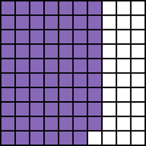Violet Base Ten Squares 69:100