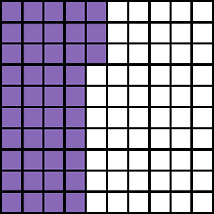 Violet Base Ten Squares 43:100