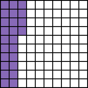 Violet Base Ten Squares 24:100