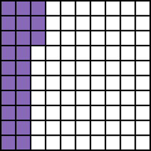 Violet Base Ten Squares 23:100