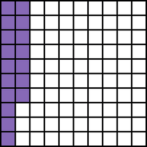 Violet Base Ten Squares 17:100