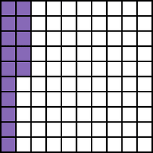 Violet Base Ten Squares 15:100