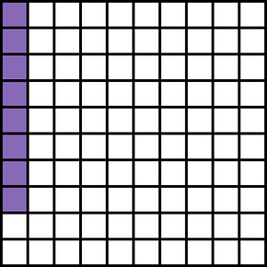 Violet Base Ten Squares 8:100