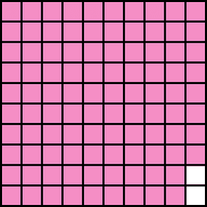 Purple Base Ten Squares 98:100