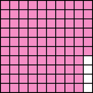 Purple Base Ten Squares 96:100
