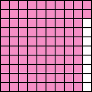 Purple Base Ten Squares 92:100