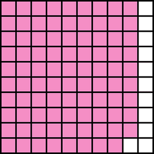 Purple Base Ten Squares 89:100