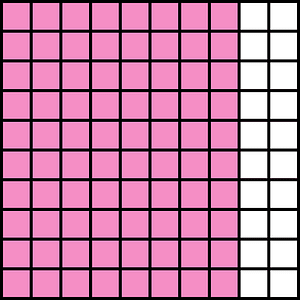 Purple Base Ten Squares 80:100