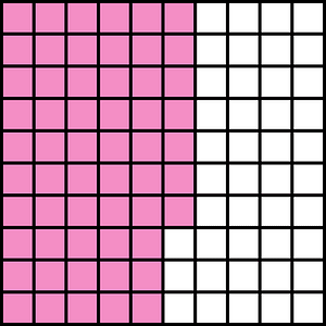 Purple Base Ten Squares 57:100
