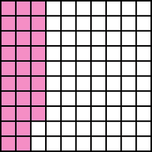 Purple Base Ten Squares 28:100