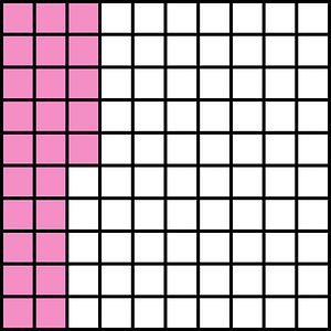 Purple Base Ten Squares 25:100
