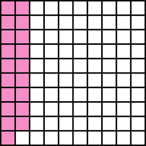 Purple Base Ten Squares 19:100