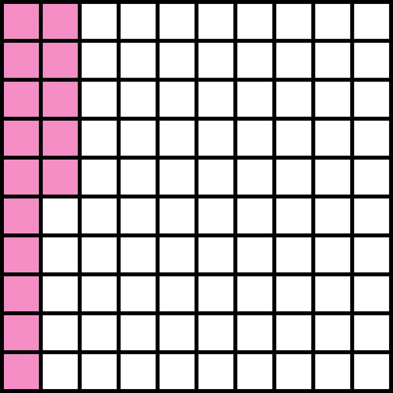 Purple Base Ten Squares 15:100