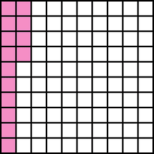 Purple Base Ten Squares 14:100