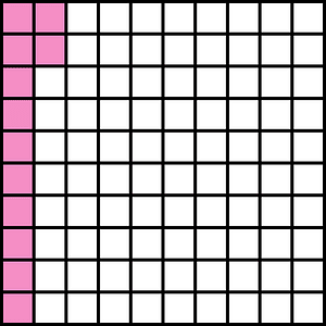 Purple Base Ten Squares 12:100