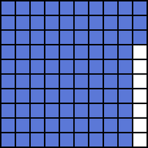 Ultramarine Base Ten Squares 93:100