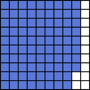 Ultramarine Base Ten Squares 88:100