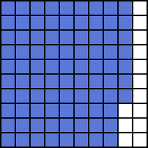 Ultramarine Base Ten Squares 87:100
