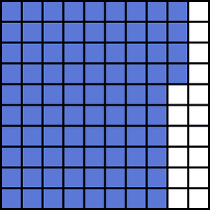 Ultramarine Base Ten Squares 84:100
