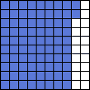 Ultramarine Base Ten Squares 82:100