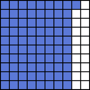 Ultramarine Base Ten Squares 81:100