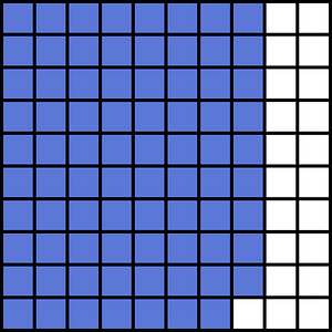 Ultramarine Base Ten Squares 79:100