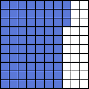 Ultramarine Base Ten Squares 73:100