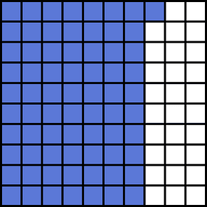 Ultramarine Base Ten Squares 71:100