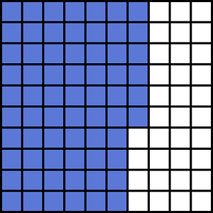 Ultramarine Base Ten Squares 66:100