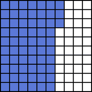 Ultramarine Base Ten Squares 63:100