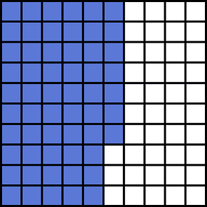 Ultramarine Base Ten Squares 57:100