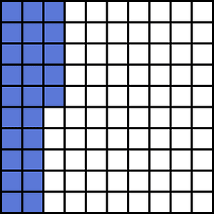 Ultramarine Base Ten Squares 25:100