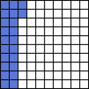 Ultramarine Base Ten Squares 22:100