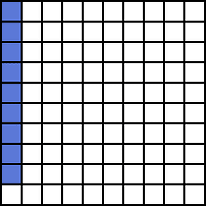 Ultramarine Base Ten Squares 9:100