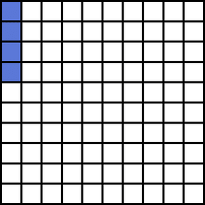 Ultramarine Base Ten Squares 4:100