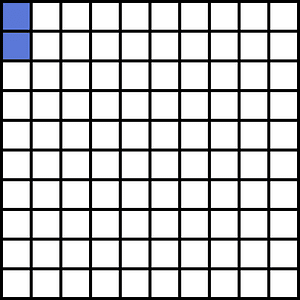 Ultramarine Base Ten Squares 2:100