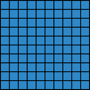 Blue Base Ten Squares 100:100
