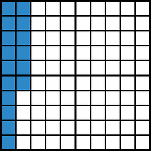 Blue Base Ten Squares 16:100