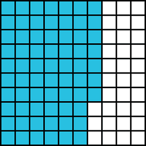 Cerulean-Blue Base Ten Squares 67:100