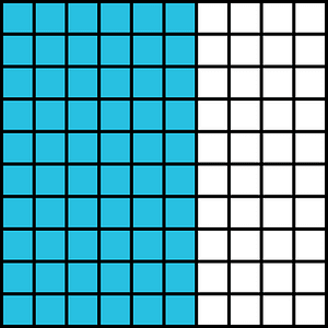Cerulean-Blue Base Ten Squares 60:100