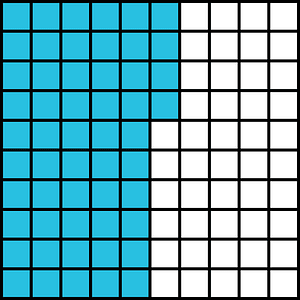Cerulean-Blue Base Ten Squares 54:100
