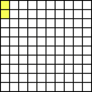 Yellow Base Ten Squares 2:100