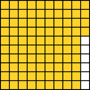 Yellow-Amber Base Ten Squares 94:100