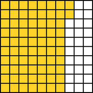 Yellow-Amber Base Ten Squares 72:100