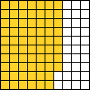 Yellow-Amber Base Ten Squares 68:100